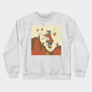 Minoan Saffron Gatherer illustration Crewneck Sweatshirt